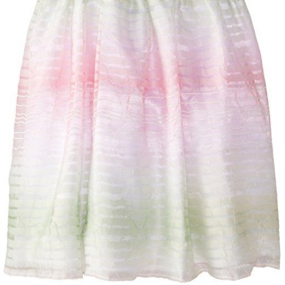 Girls Organza Ribbon Stripe Easter Occasion Dress - Picture 6 of 7